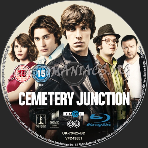 Cemetery Junction blu-ray label