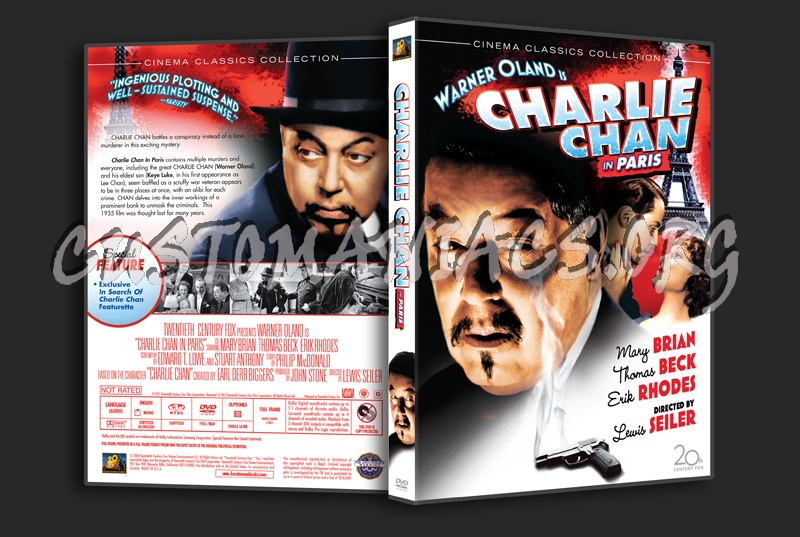 Charlie Chan in Paris dvd cover