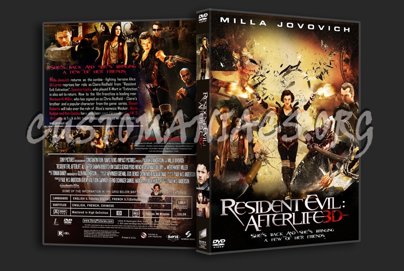 Resident Evil: Afterlife dvd cover