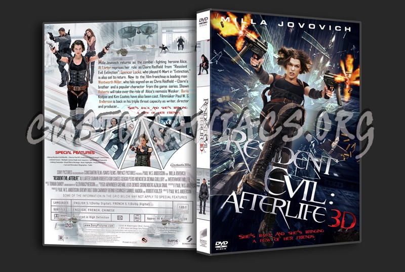 Resident Evil: Afterlife dvd cover