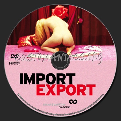 Import Export dvd label