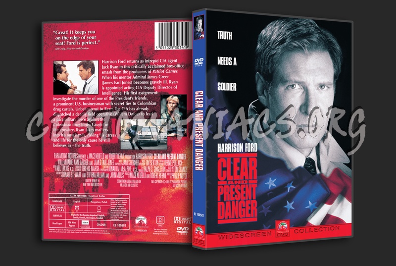 Clear and Present Danger dvd cover