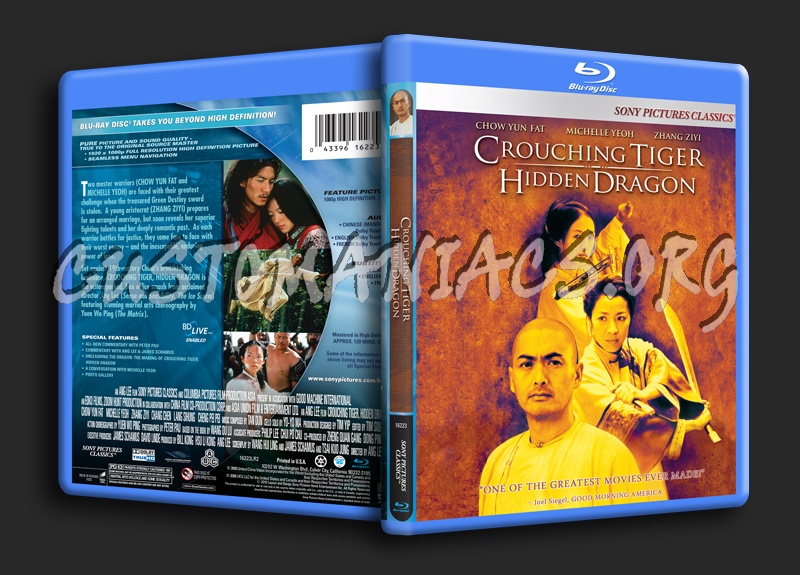 Crouching Tiger Hidden Dragon blu-ray cover