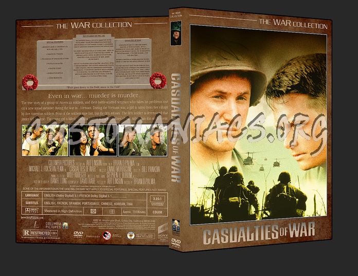 War Collection Casualties of War dvd cover