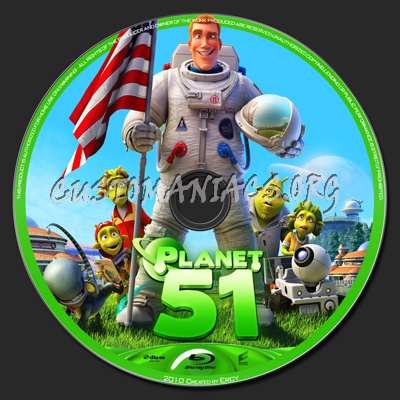 Planet 51 blu-ray label