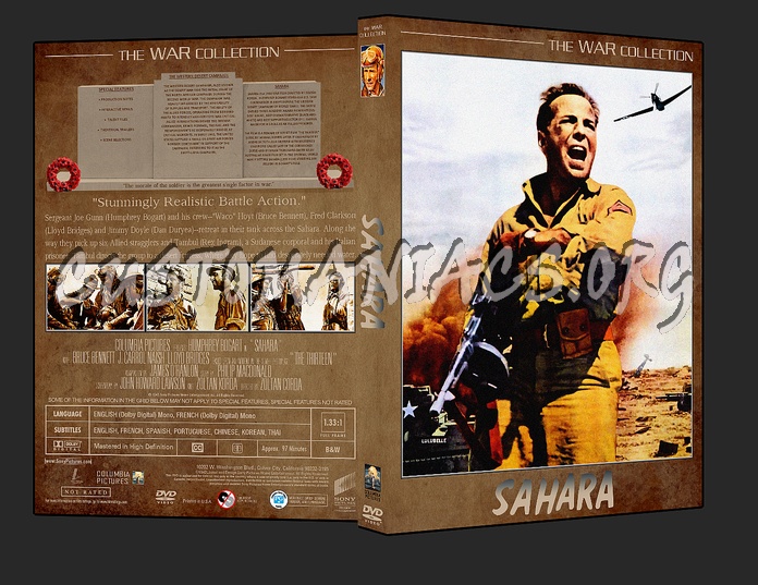 War Collection Sahara dvd cover