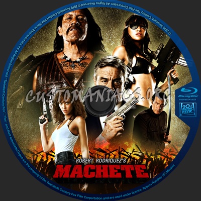 Machete blu-ray label