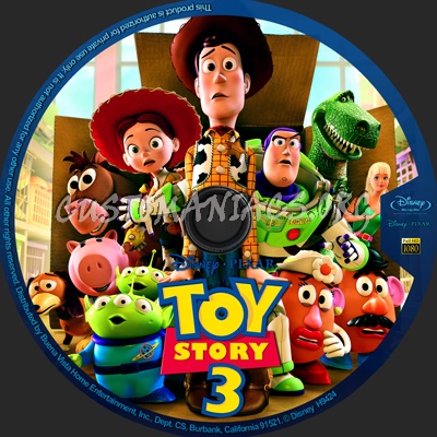 Toy Story 3 blu-ray label