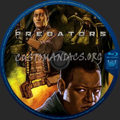 Predators blu-ray label