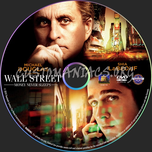 Wall Street: Money Never Sleeps dvd label