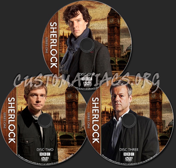 Sherlock - Series One - TV Collection dvd label