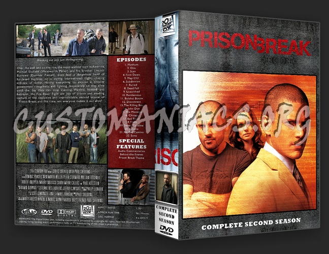 Prison Break Complete Season 1-4 & Movie dvd cover