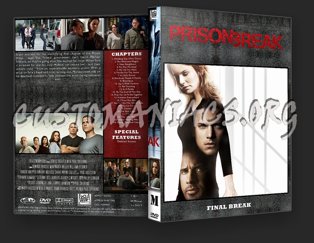 Prison Break Complete Season 1-4 & Movie dvd cover