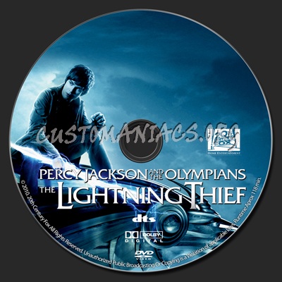 Percy Jackson & the Olympians: The Lightning Thief dvd label