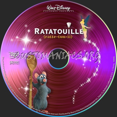 Ratatouille dvd label