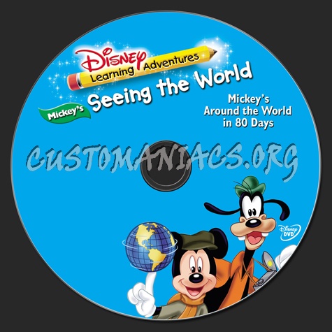 Disney Learning Adventures Mickey's Around the World in 80 Days dvd label