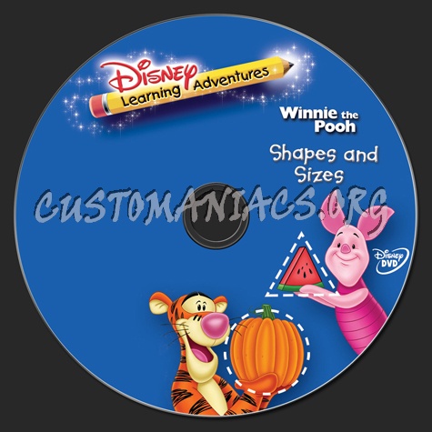 Disney Learning Adventures Winnie the Pooh Shapes and Sizes dvd label