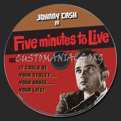 Five Minutes to Live dvd label