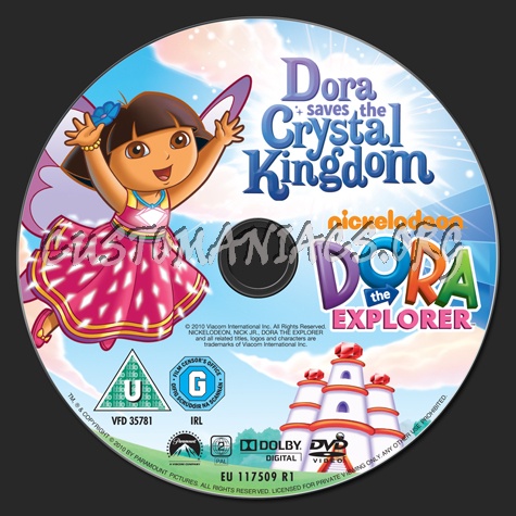 Dora the Explorer: Dora Saves the Crystal Kingdom dvd label