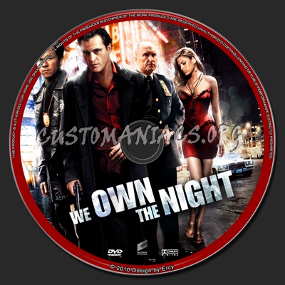 We Own The Night dvd label