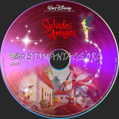 Saludos Amigos dvd label