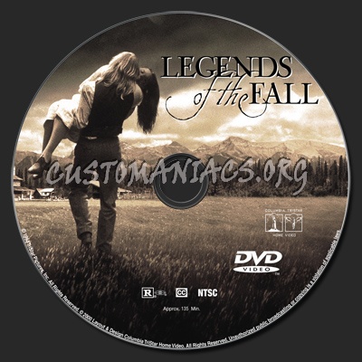 Legends of the Fall dvd label