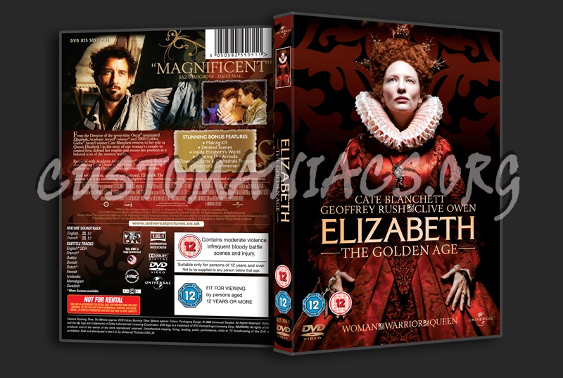 Elizabeth The Golden Age dvd cover