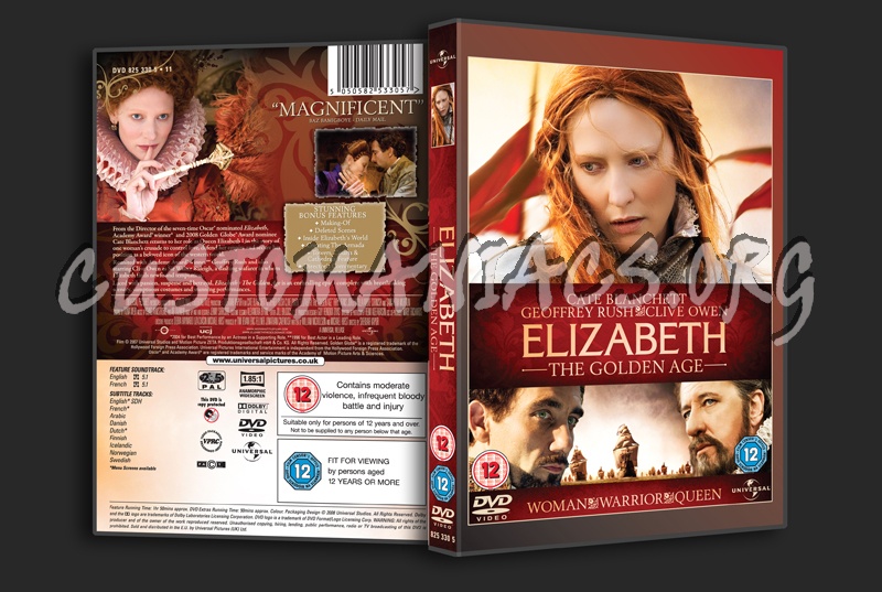 Elizabeth The Golden Age dvd cover