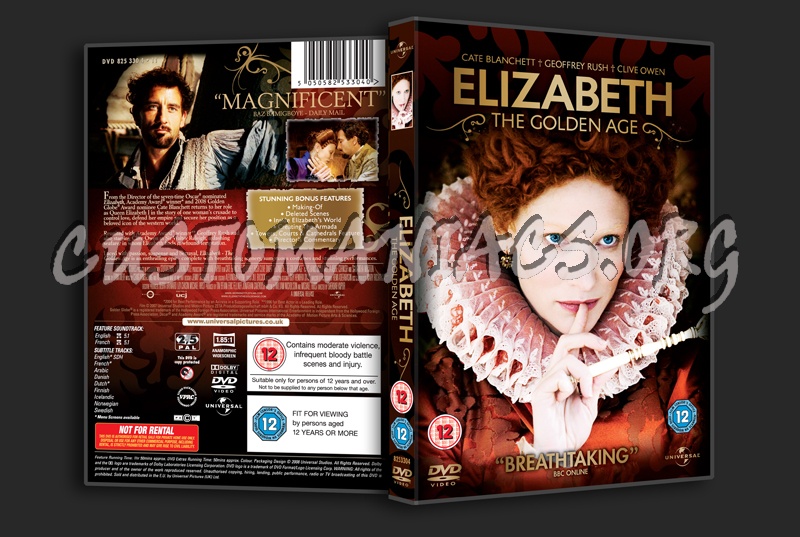 Elizabeth The Golden Age dvd cover