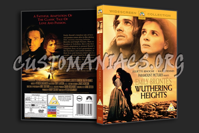 Emily Bronthe's Wuthering Heights dvd cover