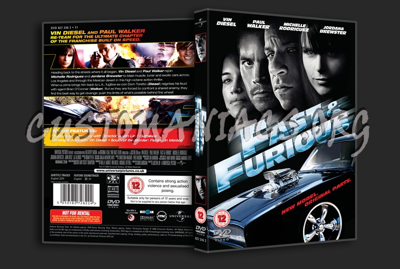 Fast & Furious dvd cover