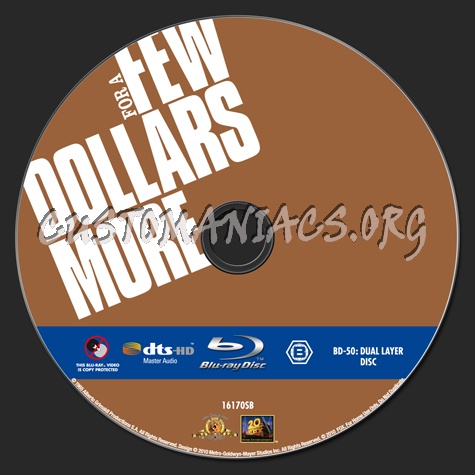 For A Few Dollars More blu-ray label