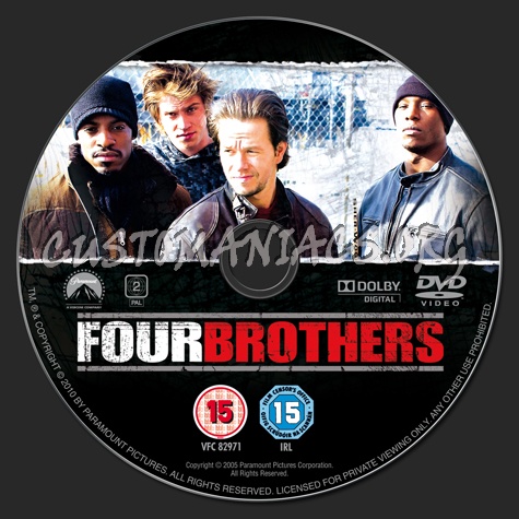 Four Brothers dvd label - DVD Covers & Labels by Customaniacs, id ...