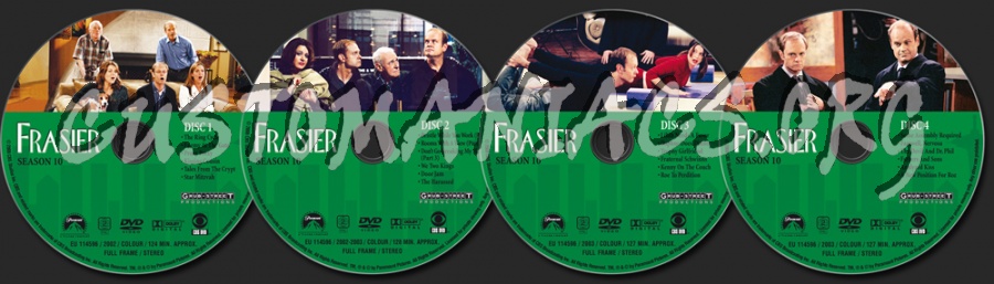 Frasier Season 10 dvd label