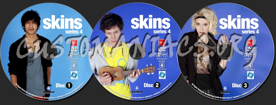 Skins - Series 4 dvd label