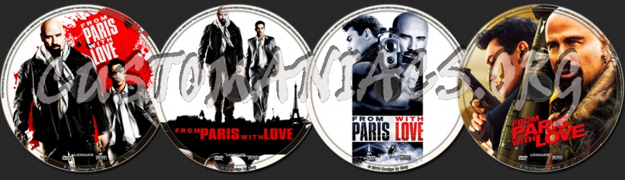 From Paris with Love dvd label