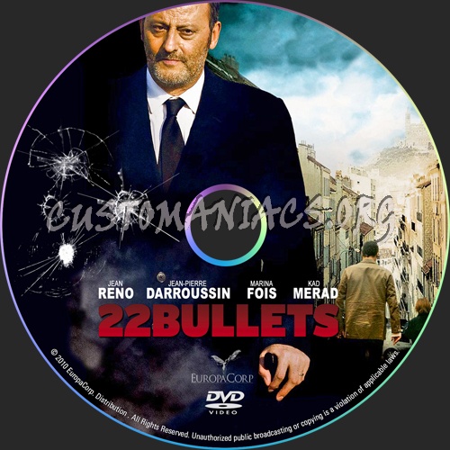 22 Bullets aka L'immortel dvd label