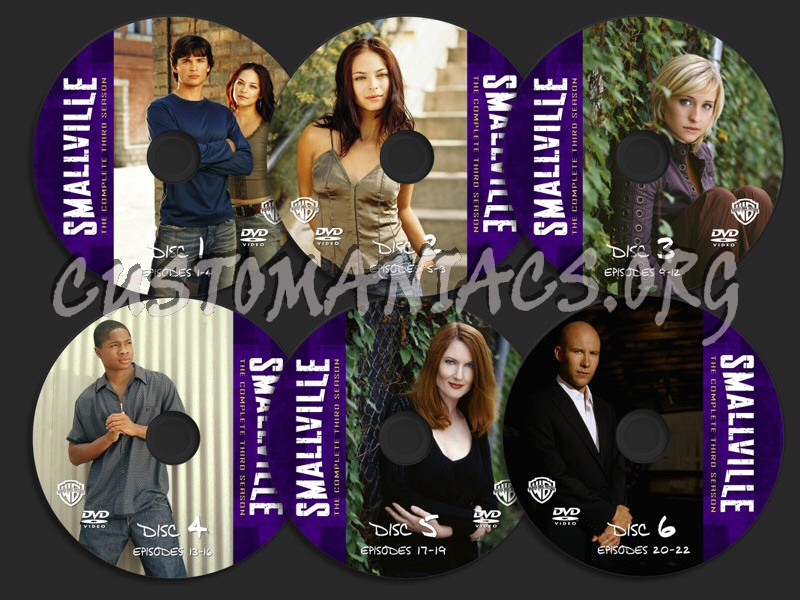 Smallville Season 3 dvd label