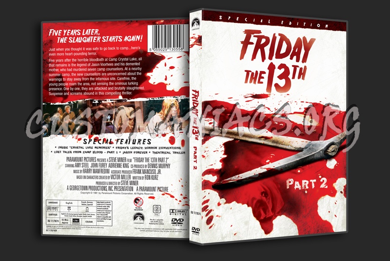 Friday the 13th Part 2 dvd cover