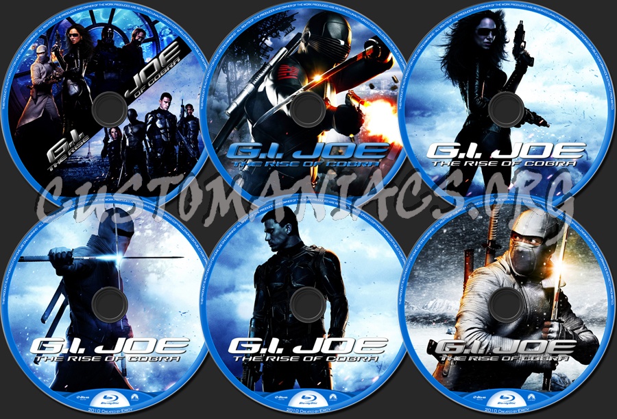 G.I. Joe:The Rise of Cobra blu-ray label