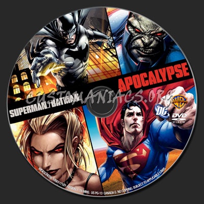 Superman/Batman - Apocalypse dvd label