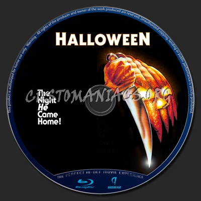 Halloween 1978 dvd label