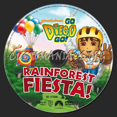 Go Diego Go! Rainforest Fiesta! dvd label
