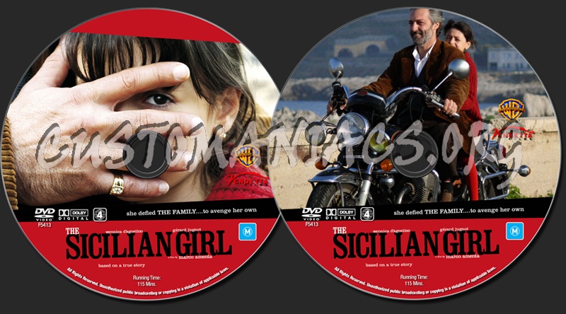 The Sicilian Girl dvd label