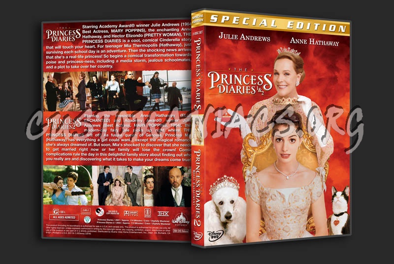 The Princess Diaries Double Feature dvd cover