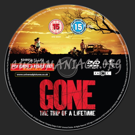 Gone dvd label