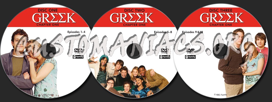 Greek Season 1 dvd label