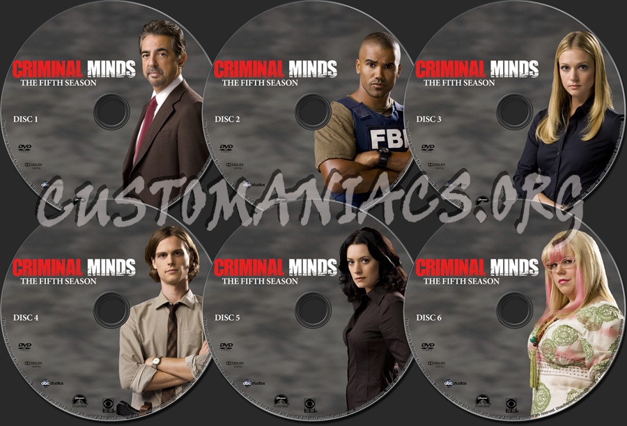 Criminal Minds Season 5 dvd label - DVD Covers & Labels by