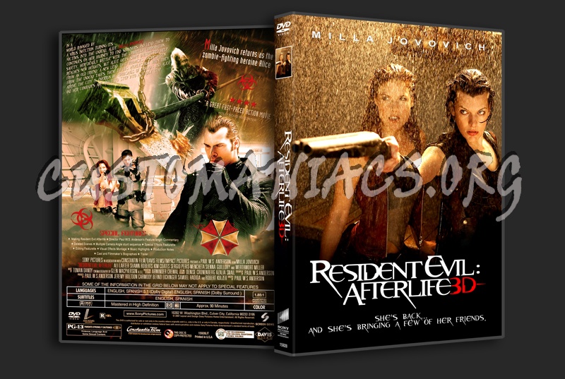 Resident Evil: Afterlife dvd cover