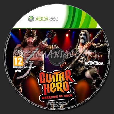 Guitar Hero: Warriors of Rock dvd label